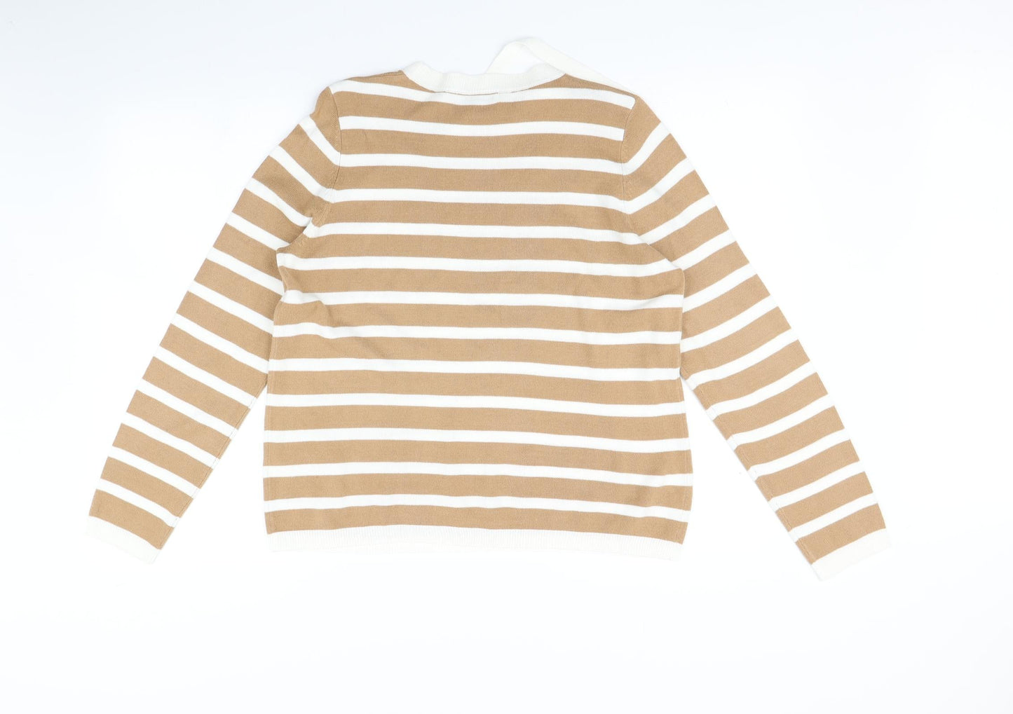 Womens UK Size 12 Marks and Spencer Beige Pullover Jumper