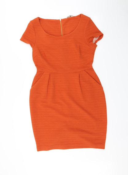 TU Womens Orange   Bodycon  Size 12