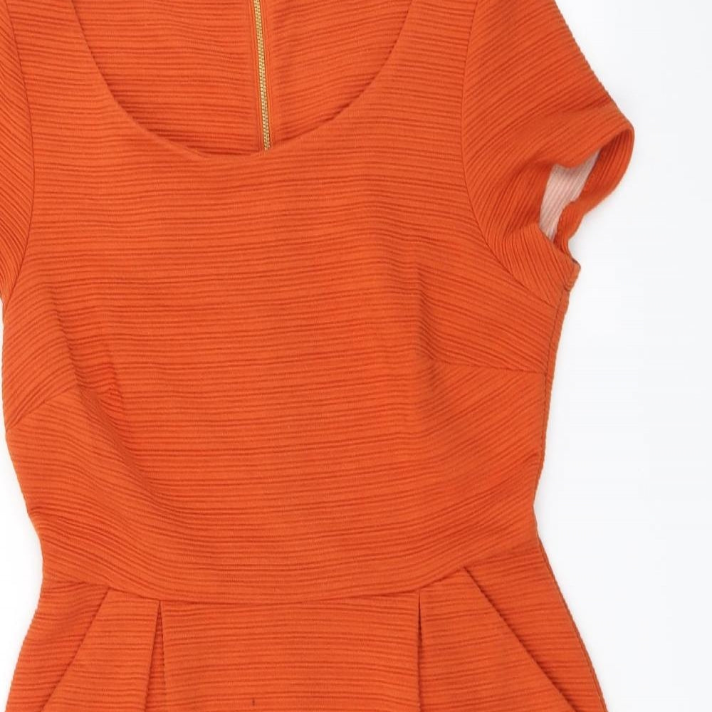 TU Womens Orange   Bodycon  Size 12