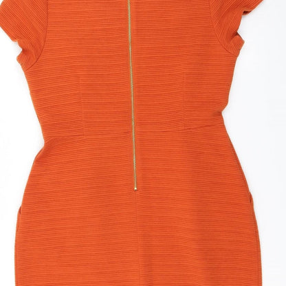 TU Womens Orange   Bodycon  Size 12