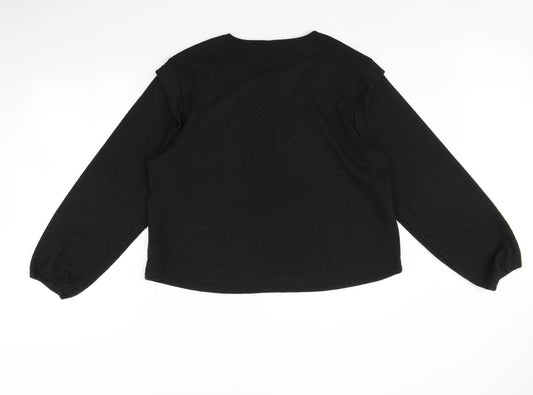 Womens UK Size XL Only Black Basic Blouse