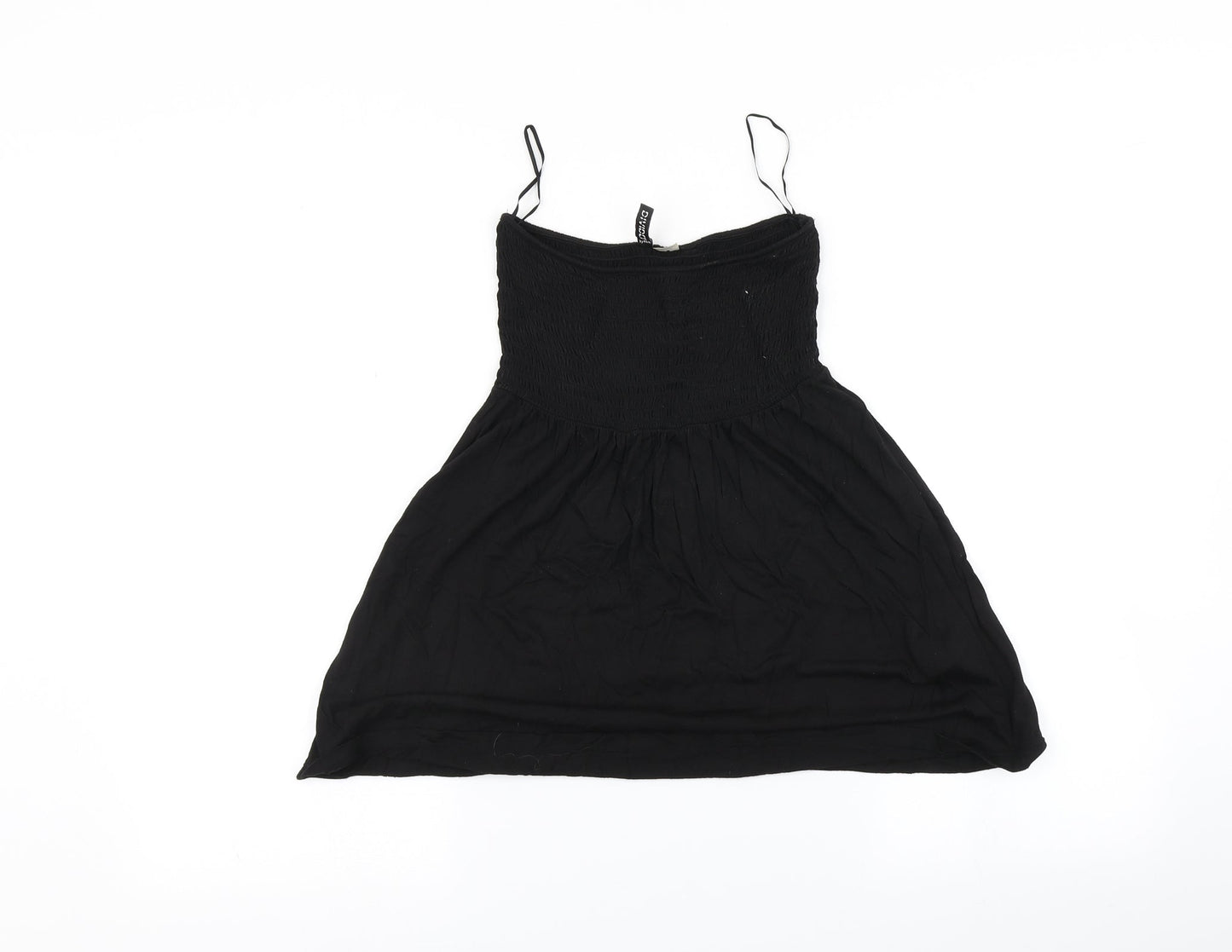 Womens UK Size 12 H&M Black Basic T-Shirt