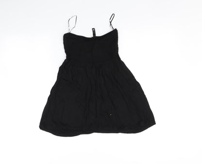 Womens UK Size 12 H&M Black Basic T-Shirt