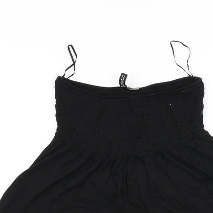 Womens UK Size 12 H&M Black Basic T-Shirt