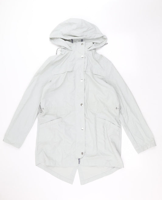 TU Womens Blue   Parka Coat Size 10