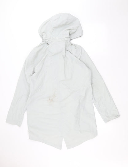 TU Womens Blue   Parka Coat Size 10