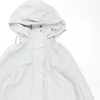 TU Womens Blue   Parka Coat Size 10