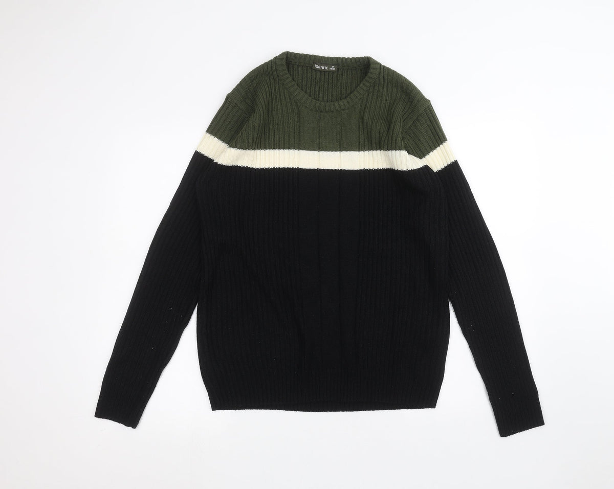 Additional front view of Identic men’s black jumper, size M