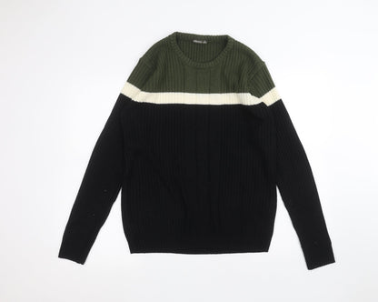 Additional front view of Identic men’s black jumper, size M