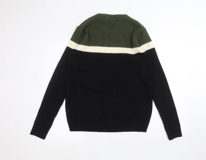 Back view of Identic men’s black jumper, size M