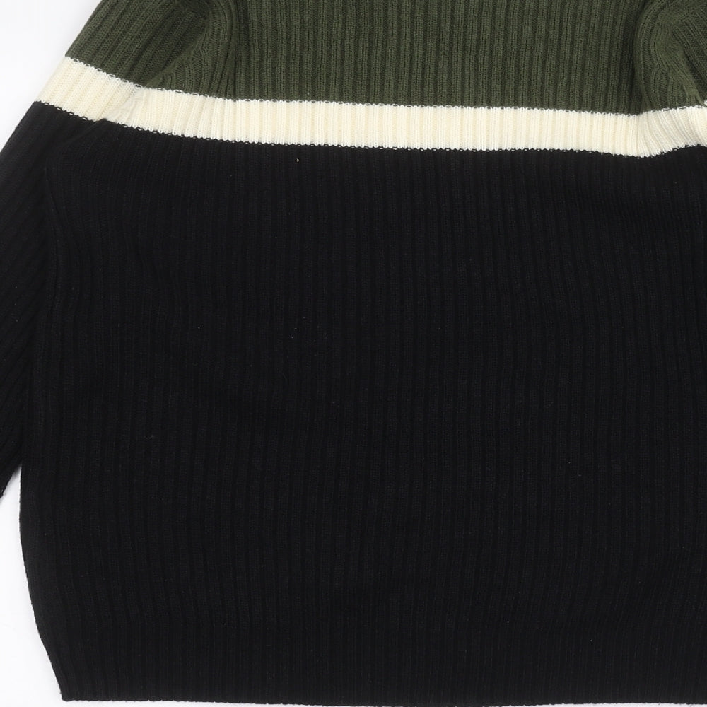 Brand and care label for Identic men’s black jumper, size M