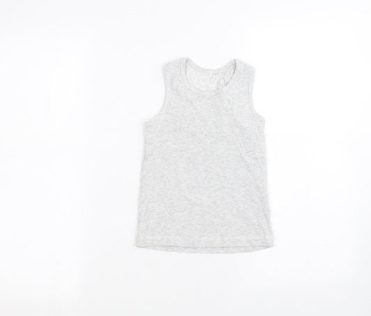 George Girls Grey   Basic Tank Size 5-6 Years