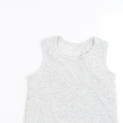 George Girls Grey   Basic Tank Size 5-6 Years