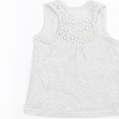 George Girls Grey   Basic Tank Size 5-6 Years