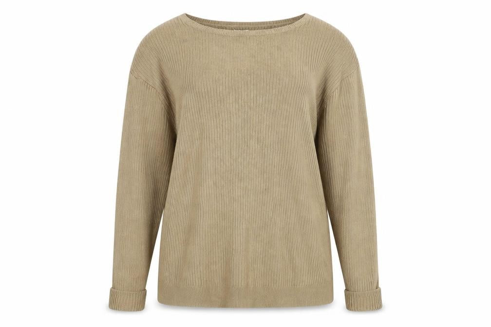 Womens UK Size 20 Cotton Traders Brown Pullover Jumper