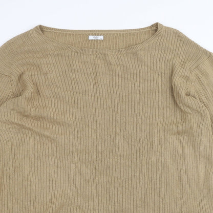 Womens UK Size 20 Cotton Traders Brown Pullover Jumper