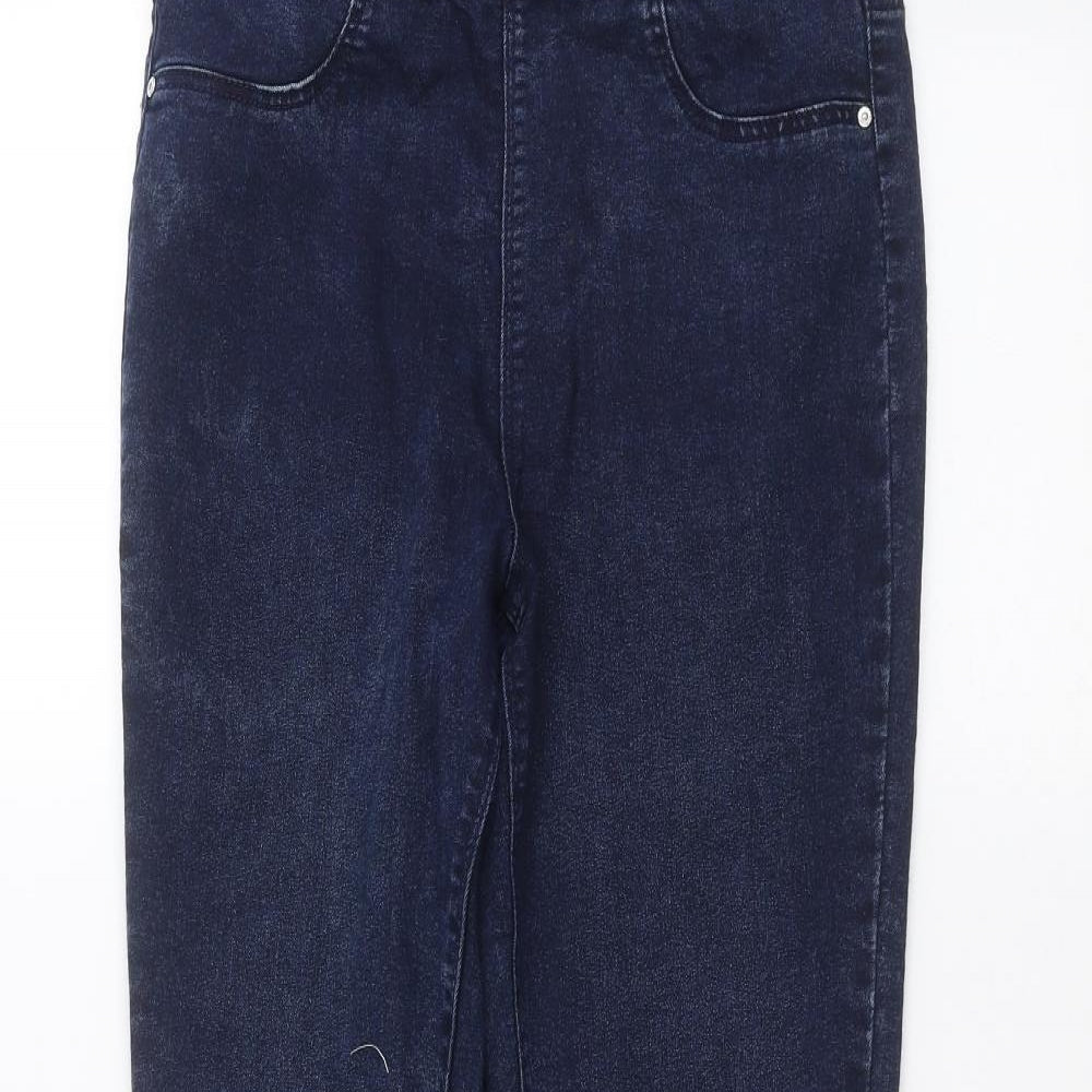 Womens UK Size 8 Papaya Regular Fit Skinny Blue Jeans