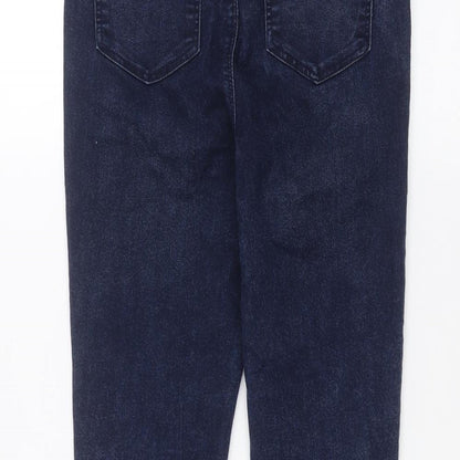 Womens UK Size 8 Papaya Regular Fit Skinny Blue Jeans