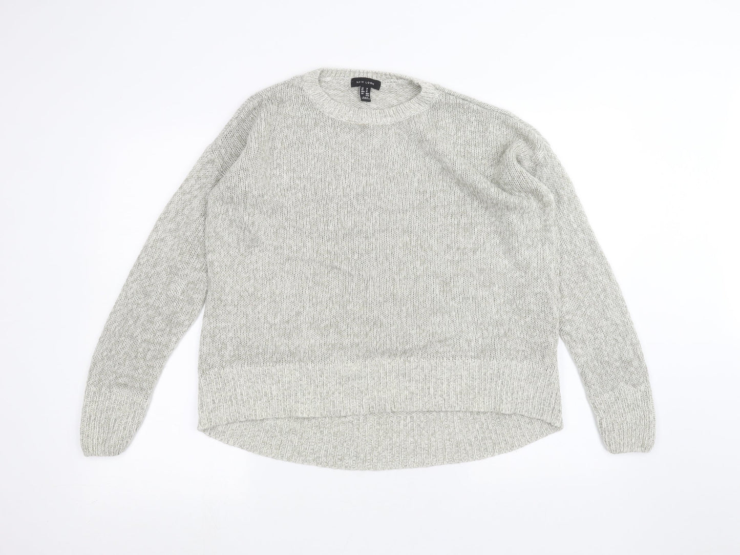 Womens UK Size M New Look Grey Pullover Jumper