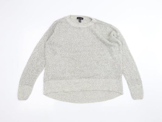Womens UK Size M New Look Grey Pullover Jumper