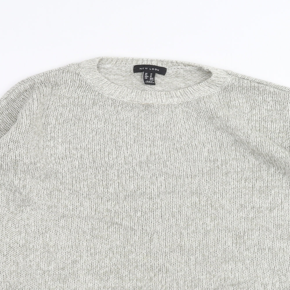 Womens UK Size M New Look Grey Pullover Jumper