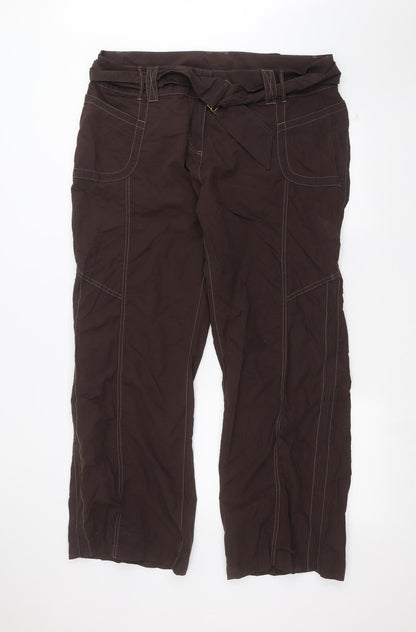 Womens UK Size 20 NEXT Regular Fit  Brown Trousers