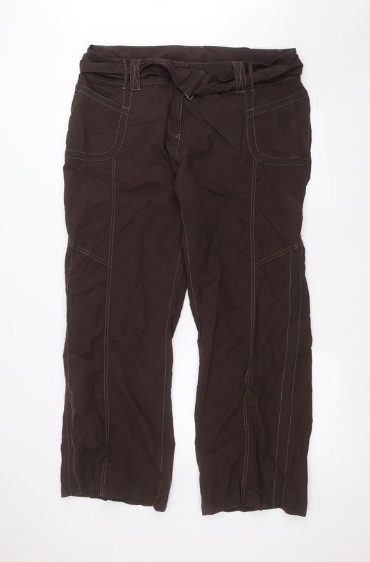 Womens UK Size 20 NEXT Regular Fit  Brown Trousers