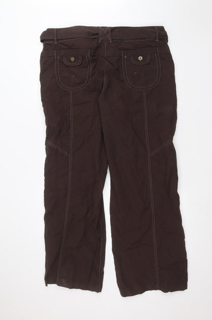 Womens UK Size 20 NEXT Regular Fit  Brown Trousers
