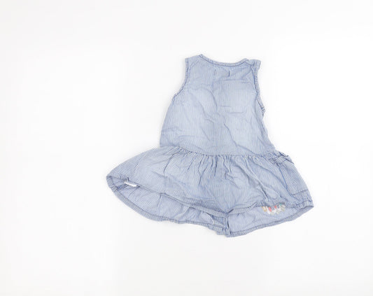 NEXT Baby Blue Striped  A-Line  Size 6-9 Months