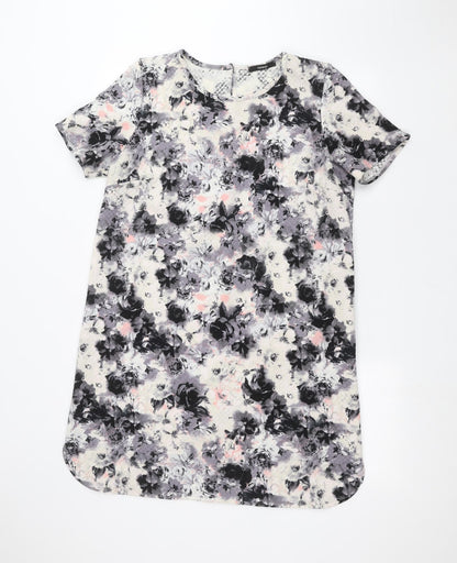 George Womens Blue Floral  Pullover Jumper Size 14