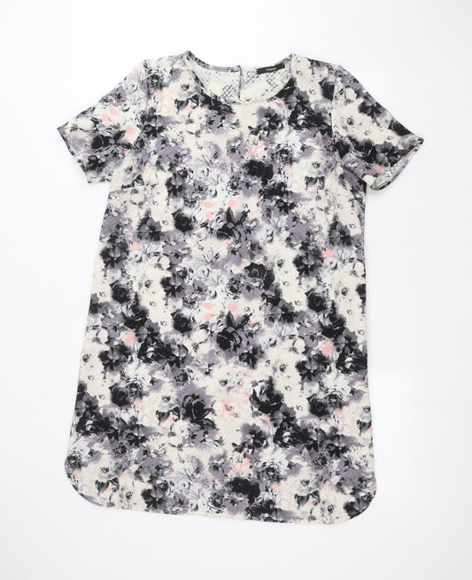 George Womens Blue Floral  Pullover Jumper Size 14