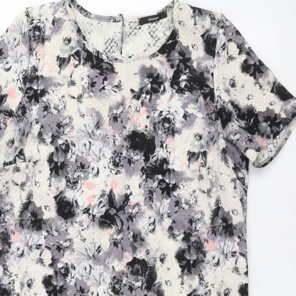 George Womens Blue Floral  Pullover Jumper Size 14