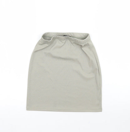 Missguided Womens Grey   Mini Skirt Size 4