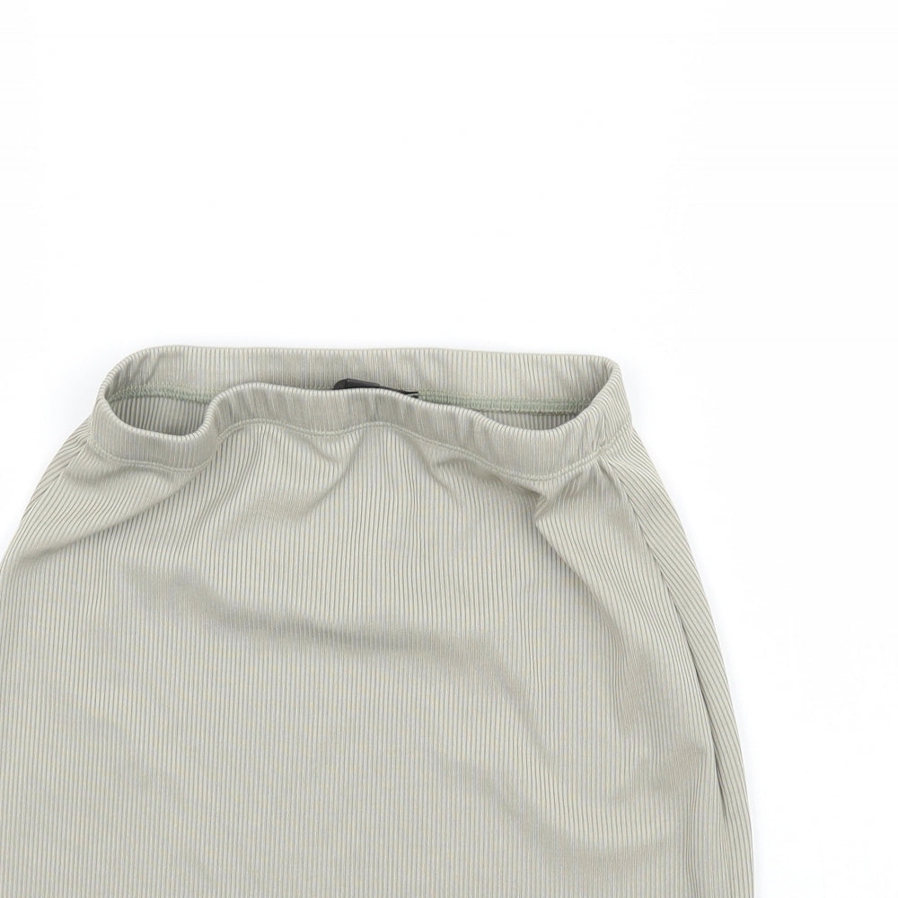 Missguided Womens Grey   Mini Skirt Size 4