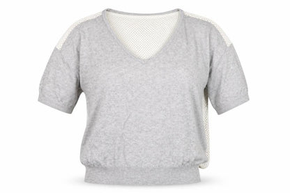 Womens UK Size 10 Topshop Grey Basic Blouse