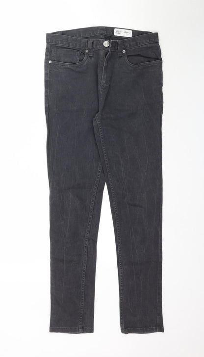 Denim Co. Womens Black  Denim Skinny Jeans Size 30 in L30 in
