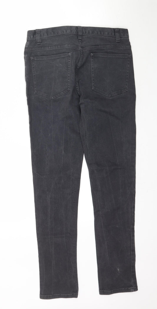 Denim Co. Womens Black  Denim Skinny Jeans Size 30 in L30 in