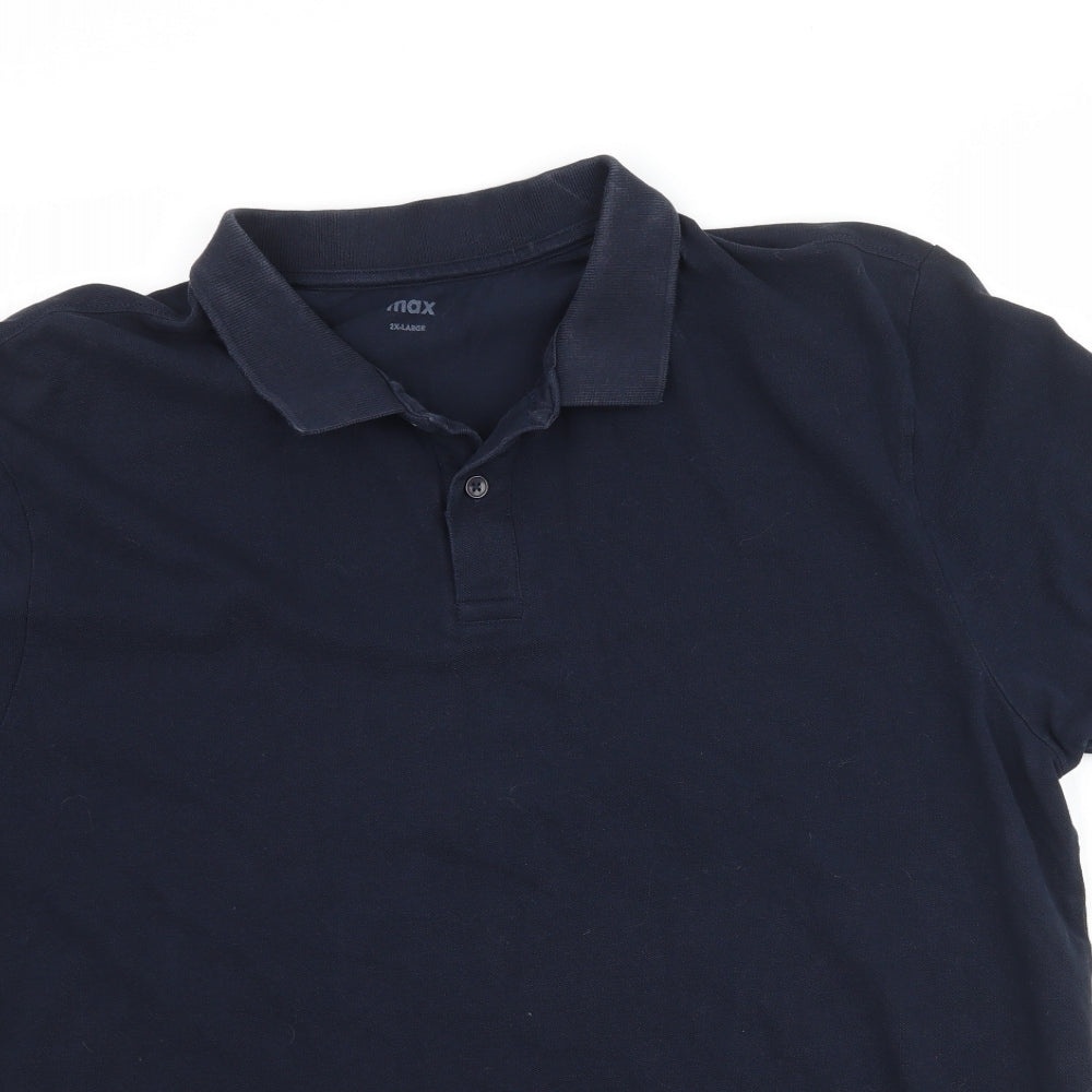 Max Mens Blue    Polo Size 2XL