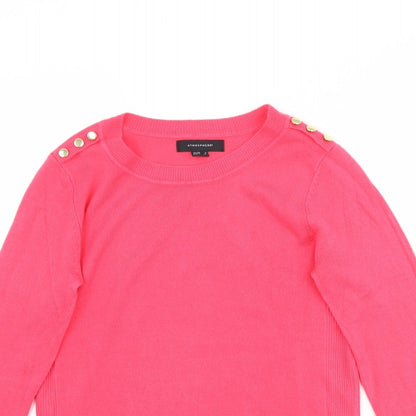 Womens UK Size 4 Atmosphere Pink Pullover Jumper