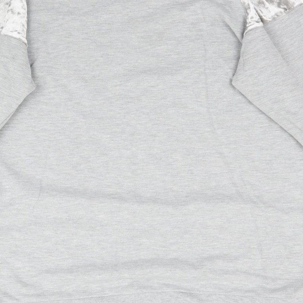 Peacocks Womens Grey   Pullover Sweatshirt Size 10  - Take Me To The Weekend