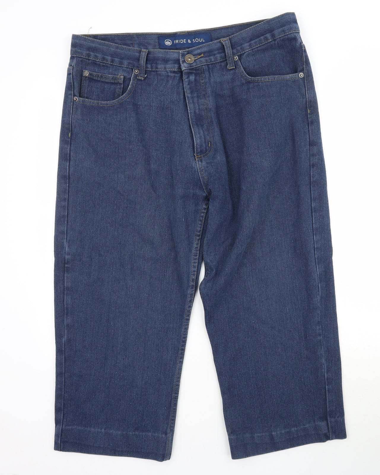 Pride & Soul Womens Blue  Denim Straight Jeans Size 38 in L22 in