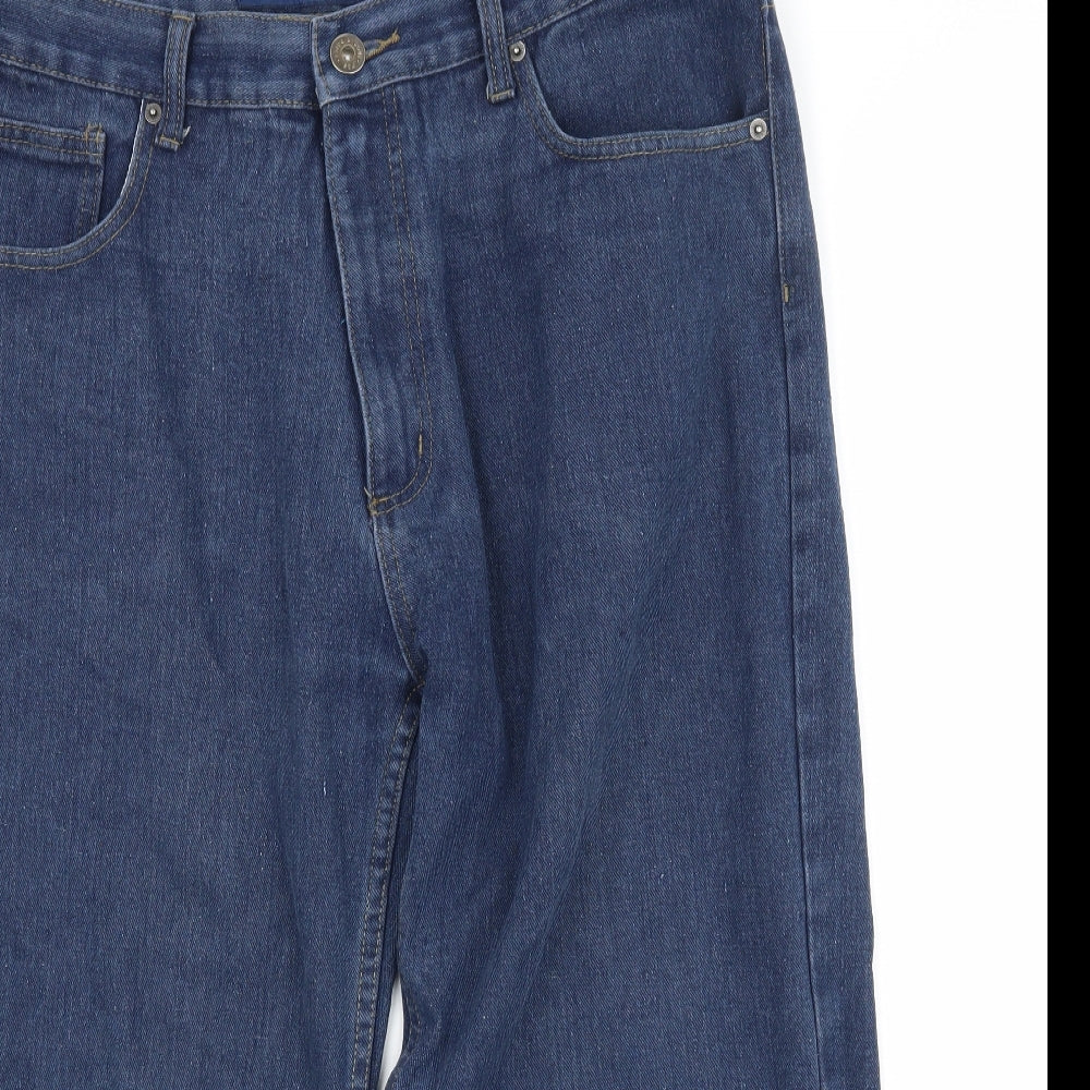 Pride & Soul Womens Blue  Denim Straight Jeans Size 38 in L22 in