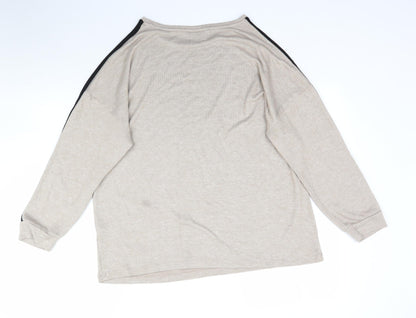 Womens UK Size L Papaya Beige Pullover Jumper
