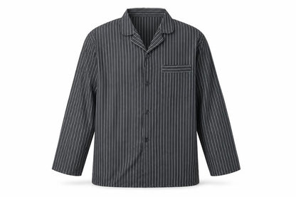 Mens UK Size 2XL Marks and Spencer Grey  Button-Up Long Sleeve Casual Shirt