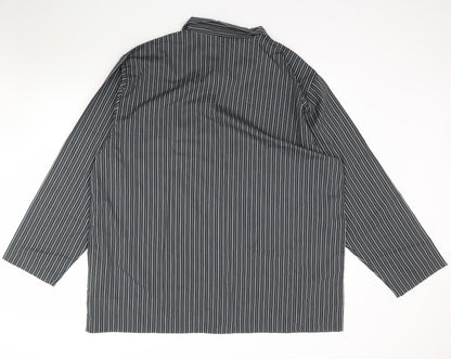 Mens UK Size 2XL Marks and Spencer Grey  Button-Up Long Sleeve Casual Shirt