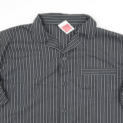 Mens UK Size 2XL Marks and Spencer Grey  Button-Up Long Sleeve Casual Shirt