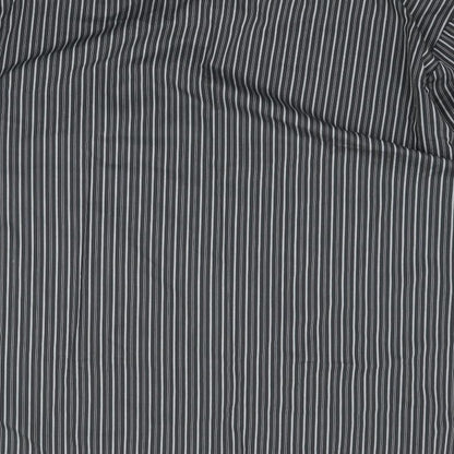 Mens UK Size 2XL Marks and Spencer Grey  Button-Up Long Sleeve Casual Shirt