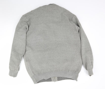 Charles Norton Womens Grey  Knit Cardigan Jumper Size L