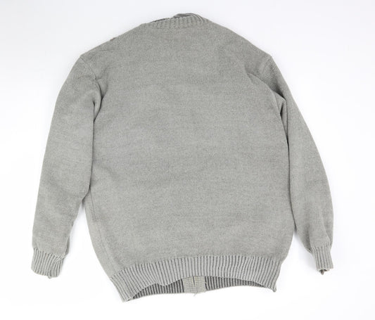 Charles Norton Womens Grey  Knit Cardigan Jumper Size L