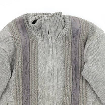 Charles Norton Womens Grey  Knit Cardigan Jumper Size L